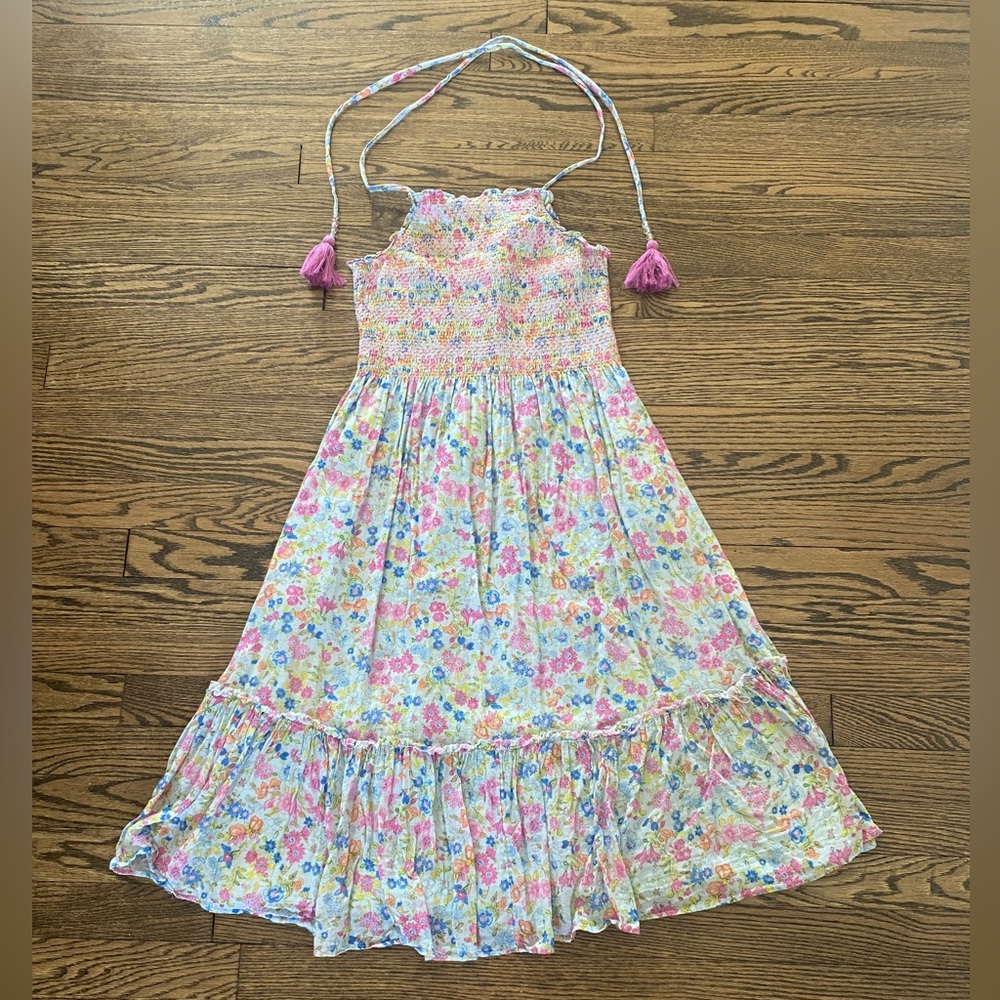 LoveshackFancy smocked halter dress